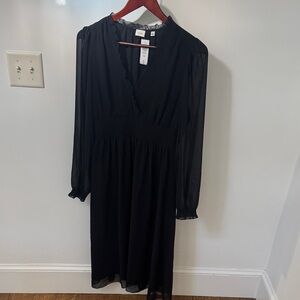 Wilfred Black Long Sleeve Dress